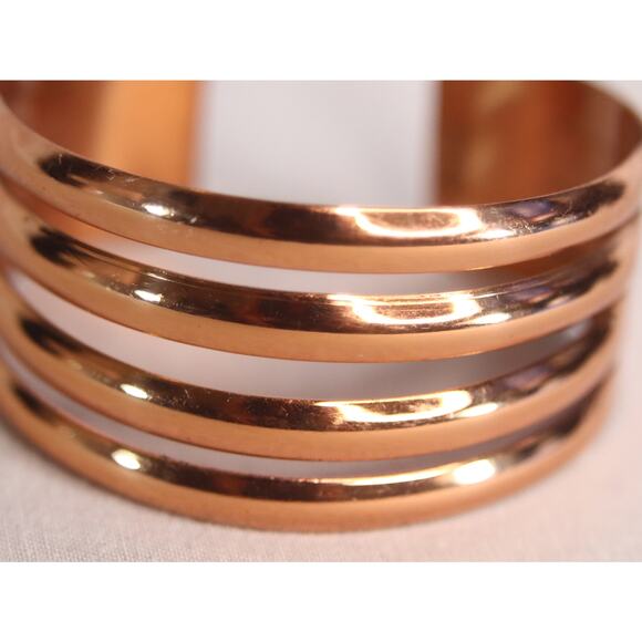 Chunky Copper Cuff Bracelet - Picture 2 of 8